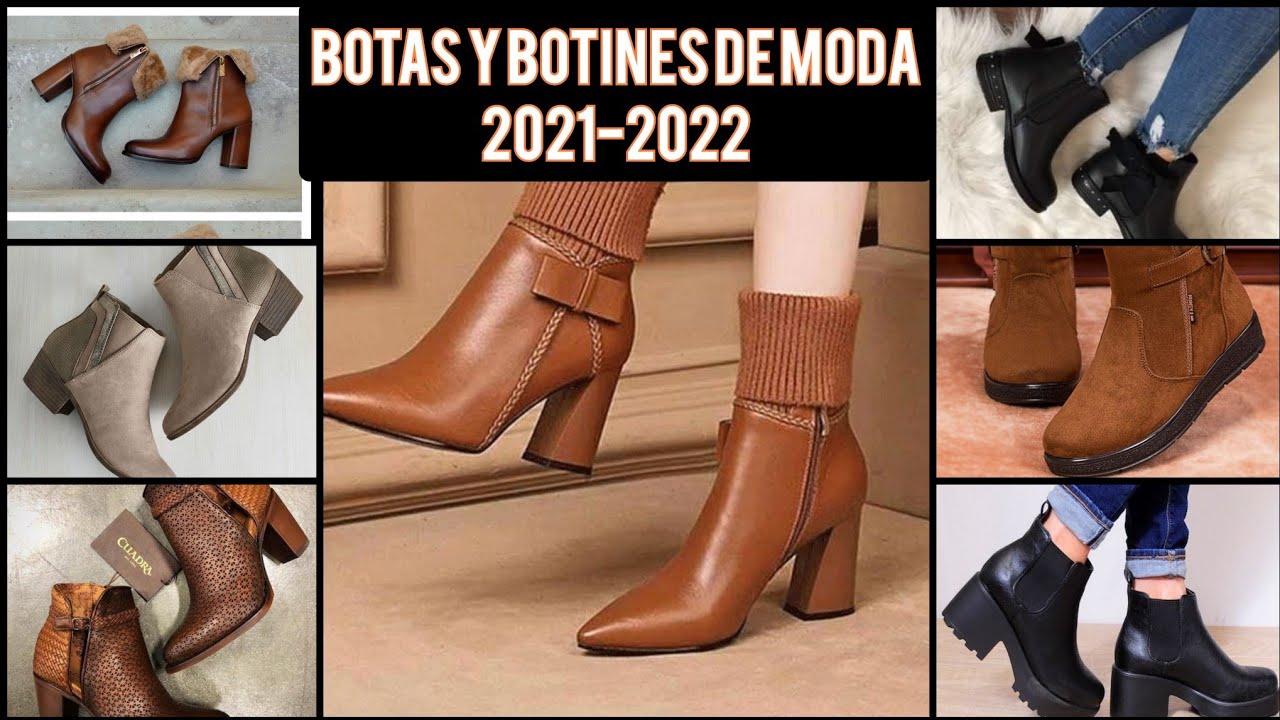 BOTAS Y BOTINES DE MODA PARA MUJER 2021-2022 #boots #botinesmujer2021  #botasdemoda - YouTube