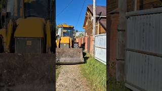 Расчистил дачный участок на JCB 3CX SUPER #jcb #экскаваторпогрузчик  #расчисткаучастков #работа