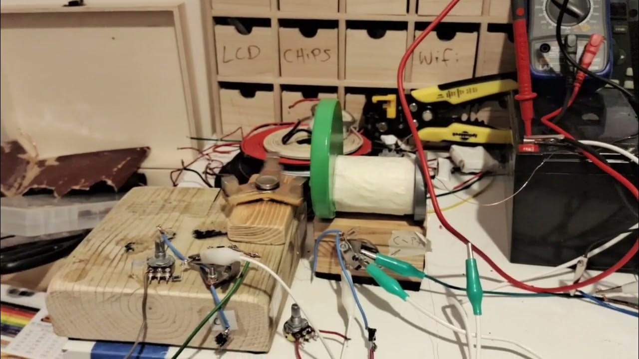 static electricity charging 12v battery using a bedini fidget spinner