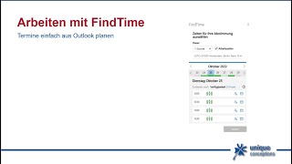 Arbeiten mit FindTime - Termine einfach aus Outlook planen