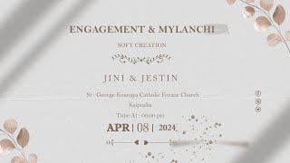 JINI & JESTIN || ENGAGEMENT & MYLANCHI || LIVE STREAMING || 8.4.2024 || TIME - 6.00 PM || screenshot 1