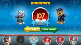 PAW Patrol Rescue run! Downtown  Everest and Chase  Game For Kids 1 2017 GAMES