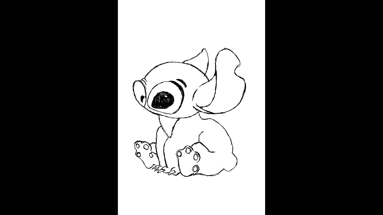 aprende a dibujar a Stitch - YouTube