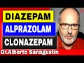 DIAZEPAM, ALPRAZOLAM y CLONAZEPAM 💥 (Benzodiacepinas)  Utilidad y mecanismo de acción