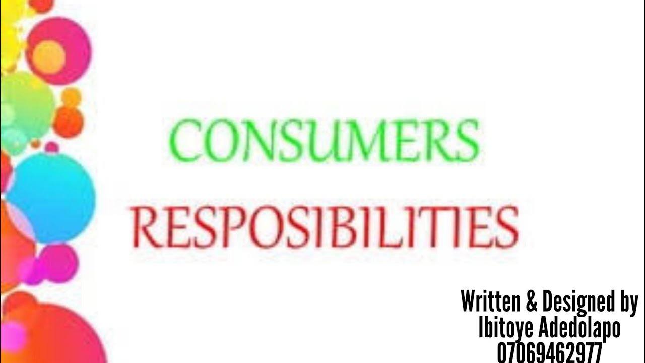 Consumer Responsibility
