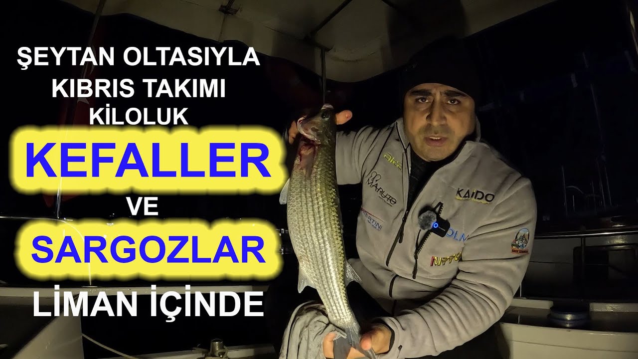 LİMAN İÇİNDE ŞEYTAN OLTASI VE KIBRIS TAKIMIYLA KEFAL VE SARGOZ AVI