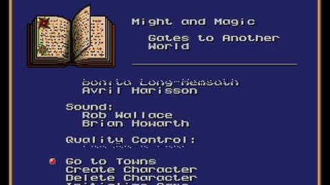 Intro-Demo - Might and Magic - Gates to Another World (USA, Europe, Genesis/Mega Drive)