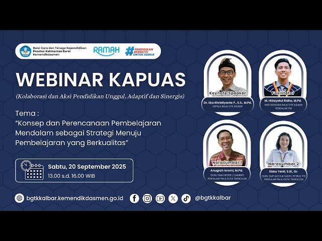 Webinar Kapuas Eps 4 - Konsep & Perencanaan Pembelajaran Mendalam