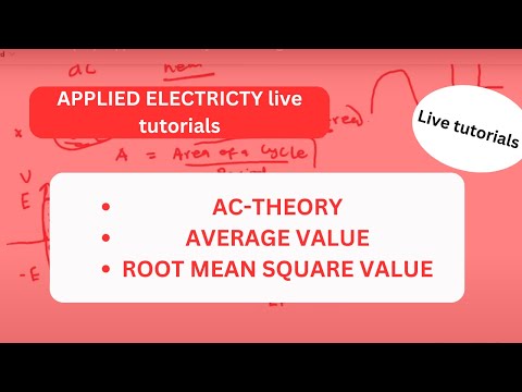 Alternating current circuit (AC) - applied electricity live tutoring