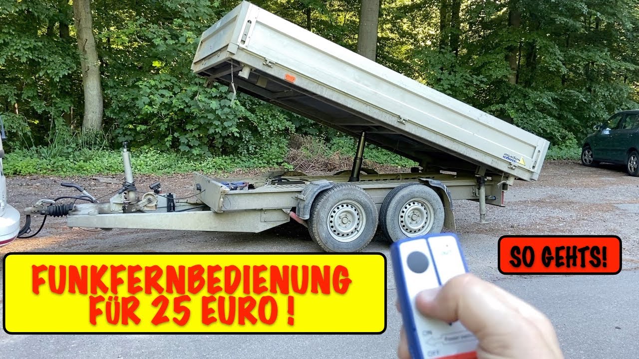 Funk Fernbedienung am Kipper installieren für 25 Euro! So habe ich das gemacht!