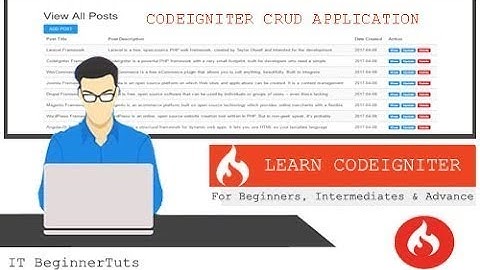 Codeigniter CRUD Application with Bootstrap