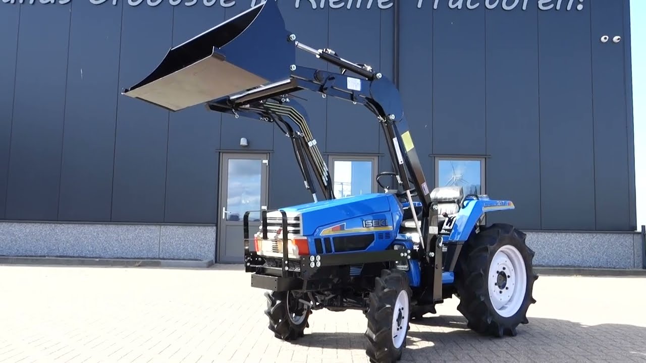 Iseki Landhope TU217 4wd / 1347 Draaiuren / Voorlader - YouTube