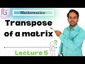 How to find Transpose of matrix