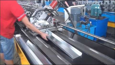 HRF Flying shear with cooling for C purlin roll forming machine