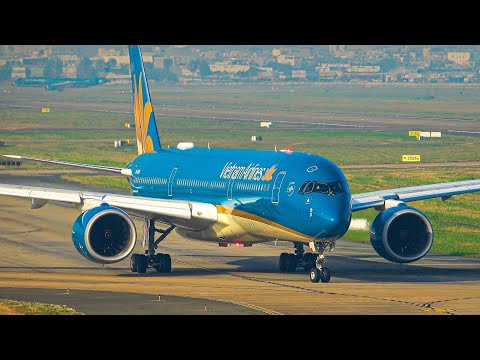 ✈️🇻🇳80 CLOSE UP Airplane TAKEOFFS & LANDINGS | HO CHI MINH CITY Airport Plane Spotting [SGN/VVTS]