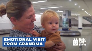 Grandma Surprise Visits Grandkids
