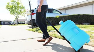 Exclusive WaterWheels - Rolling 5 Gallon Water Jug Details