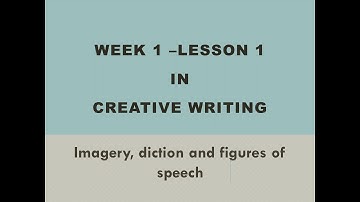 IMAGERY,DICTION,FIGURES OF SPEECH