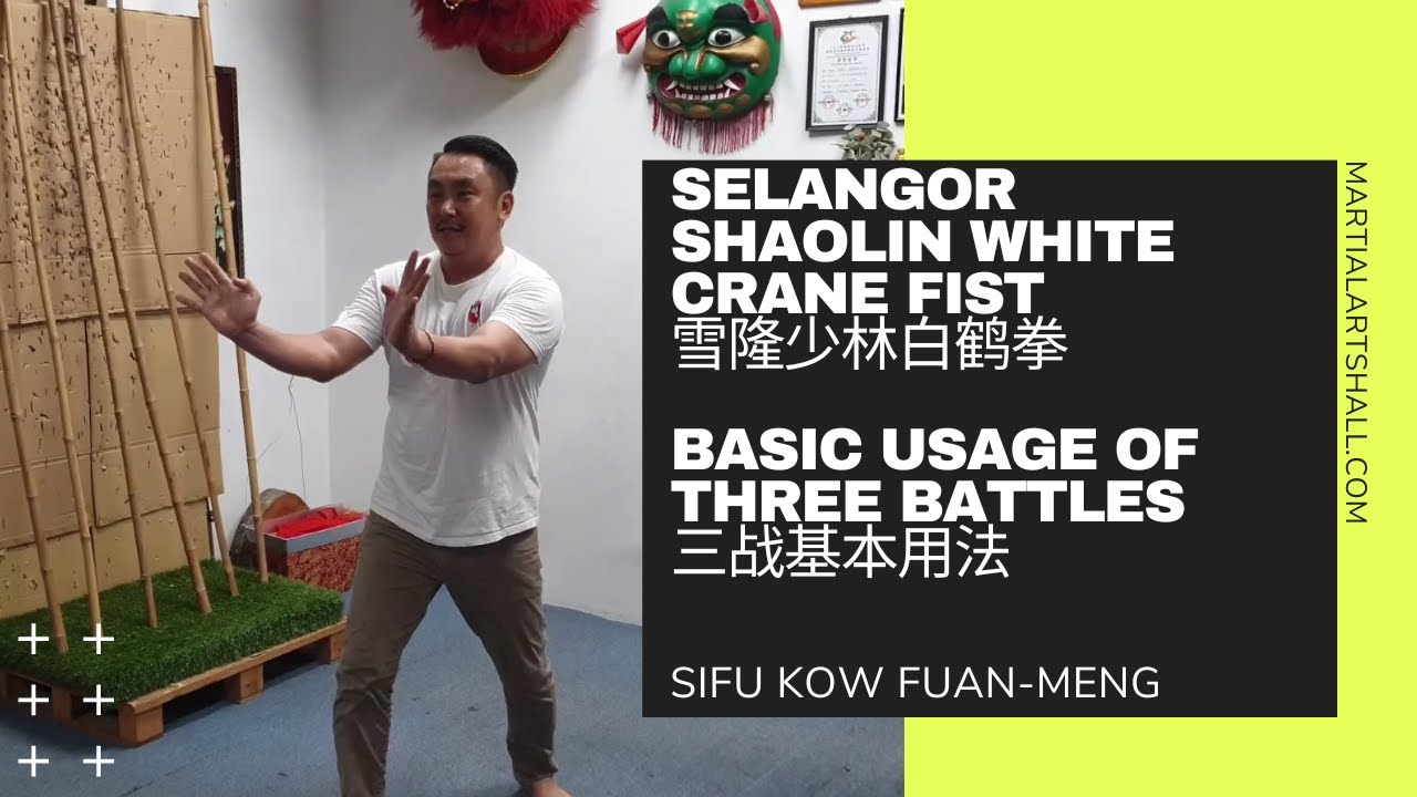 Selangor Shaolin White Crane Fist : Basic Usage of Three Battles