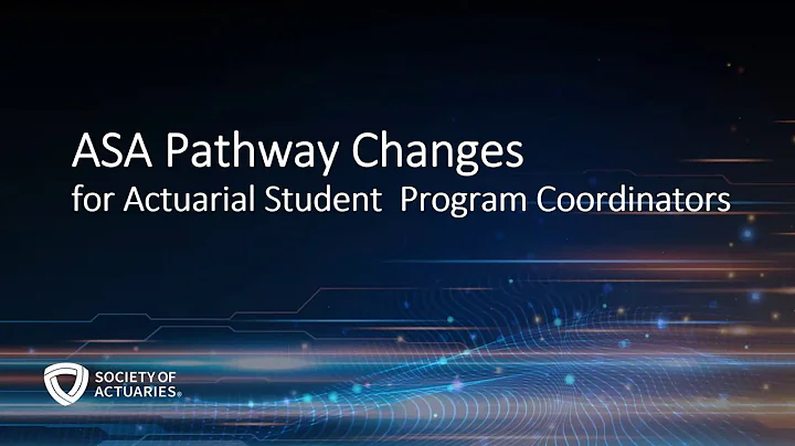 ASA Pathway Changes: Webcast Recording