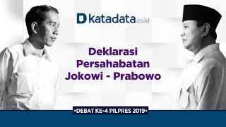 Deklarasi Persahabatan Jokowi – Prabowo | Katadata Indonesia