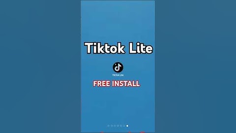 How to Install Tiktok Lite on android & ios