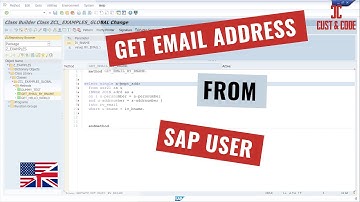 Get Email Address from SAP User - SAP ABAP [english]