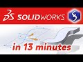 SolidWorks Beginner Tutorial in 13 Minutes 🚀