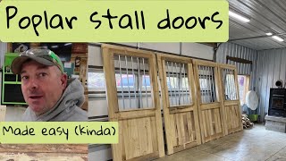 Building beautiful horse stall doors with Poplar cut on the Woodmizer.