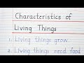 Essential Traits of Living Organisms