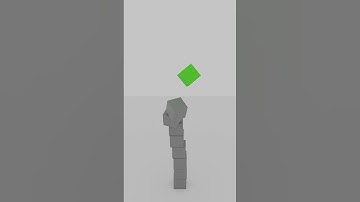 block physics #blender #3d #animation #simulation #physics #satisfying #shorts