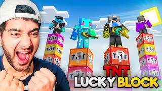 Ultimate Lucky Block Tower Race Challenge😂