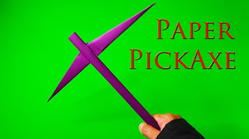 How To Make A Paper PICKAXE | Easy | Tutorial
