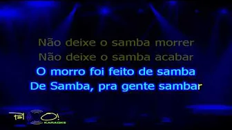 Alcione Não deixe o samba morrer - Karaokê Alcione Não deixe o samba morrer - Karaokê