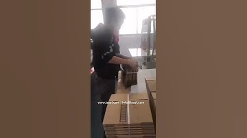 Automatic Corrugated lock bottom Folder Gluer Machine model SHH-EK-iseef