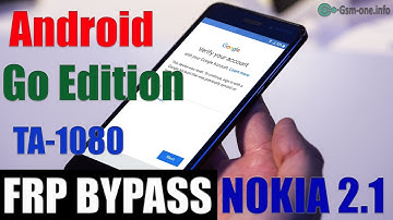 (free) FRP Byass NOKIA 2.1 (TA-1080) Android  8.1 (Go Edition)