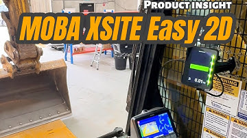 XSITE Easy 2D system by MOBA on Komatsu excavator