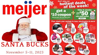 *SANTA BUCKS* 🎅 Meijer "Santa Bucks" Deals for 11/5-11/11 | +$10 Coupon WYS $100