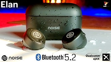 Noise Elan Bluetooth Earbuds with Bluetooth 5.2, Qualcomm APTX & Upto 36Hrs Playtime | Data Dock