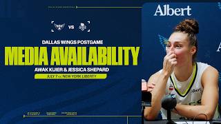 Awak Kuier Jessica Shepard Media Availability at New York Liberty 7 7 26