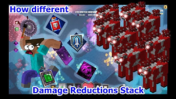 I Found Out How Damage Reductions Stack by Letting Hundreds of Mooshroom Hit Me - Minecraft Dungeons
