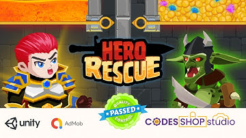 Hero Rescue | Adventure Puzzle Game | Adventure | 100% tested Unity source code