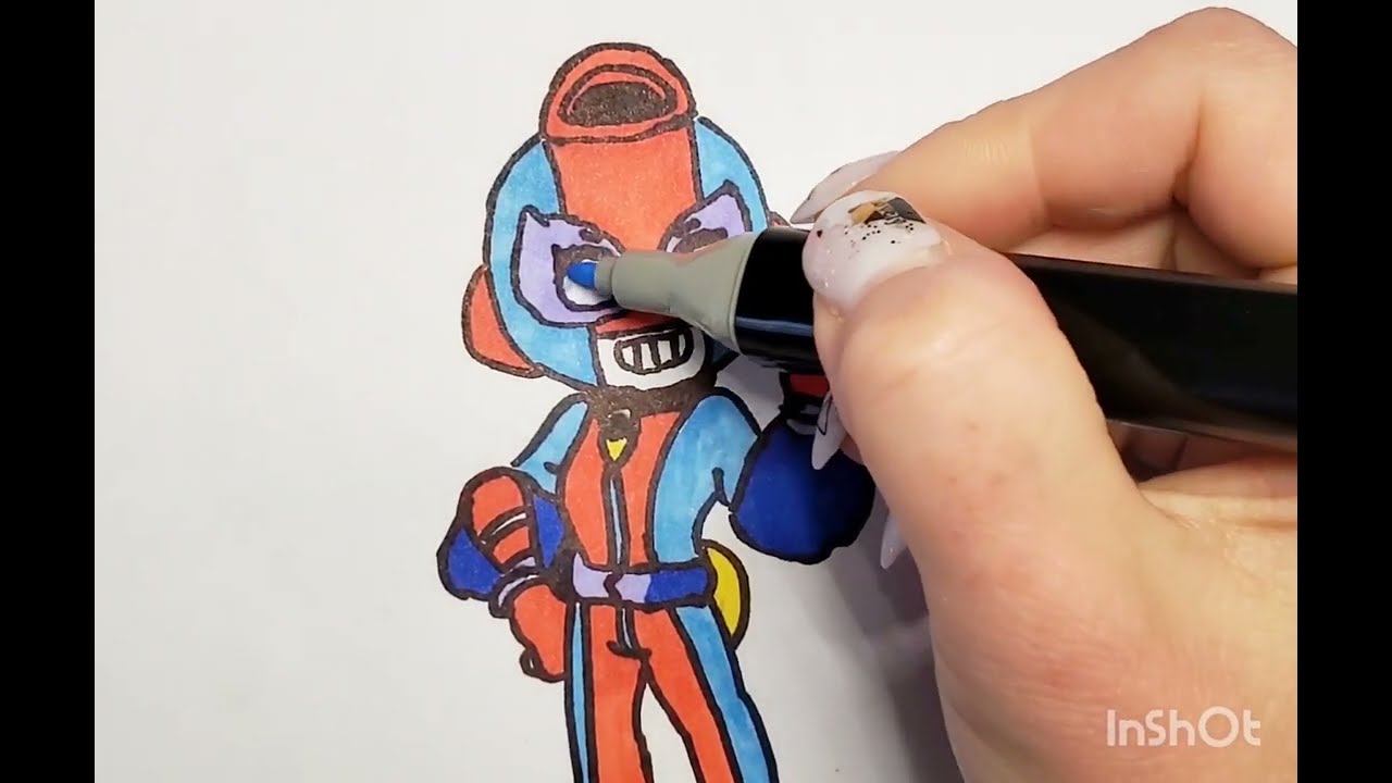 Speedster Extravaganza: Drawing and Coloring Brawl Stars' Velocity Virtuoso, Max! ⚡🎨"