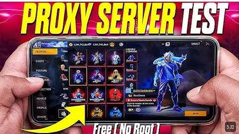 I Test Free Fire Proxy Server On Android (No Root) #viral @flixyyOP