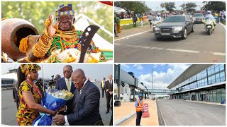 Live Coverage: Nana Addo & Asantehene Classic Arrival To Commission The Kumasi Intl Airport