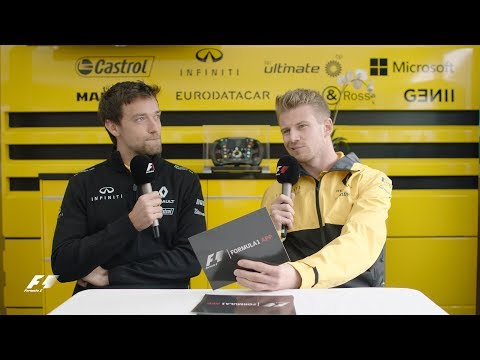 Renault's Nico Hulkenberg And Jolyon Palmer | F1 Grill The Grid 2017