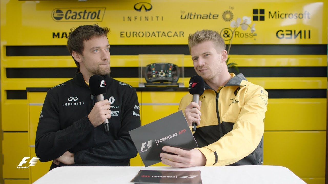 Renault's Nico Hulkenberg And Jolyon Palmer | F1 Grill The Grid - YouTube
