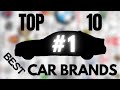 The 10 BEST car brands!