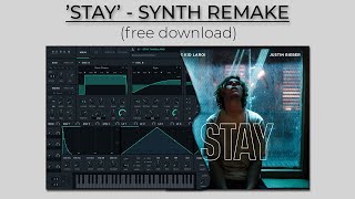 Serum Tutorial | Synth from STAY - The Kid LAROI