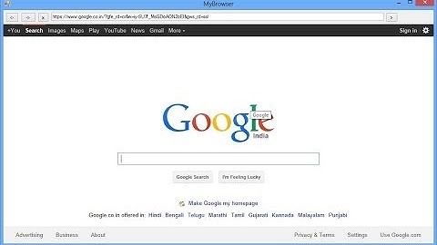 Simple Web Browser in C# .NET - Video Tutorial